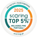 Selo TOP 5% Melhores PME Portugal Scoring 2025