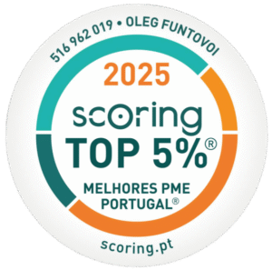 Selo TOP 5% Melhores PME Portugal Scoring 2025
